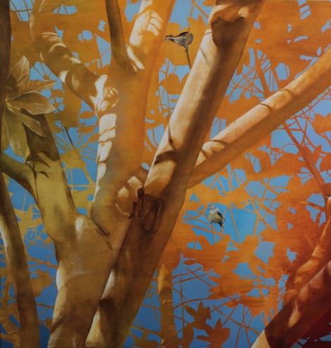 'two birds'
26 x 25
oil on aluminum